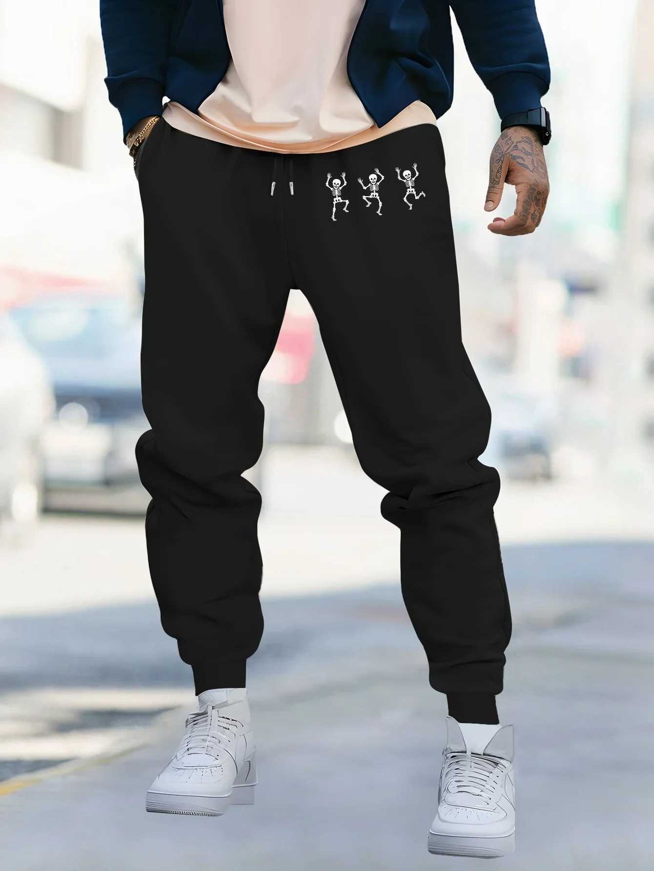 Men's Pants Mens Print Lounge Pants New Style Autumn Winter Male Fashion Streetwear Casual Comfort Fitness Sporty Sweatpants D260924 - view 3