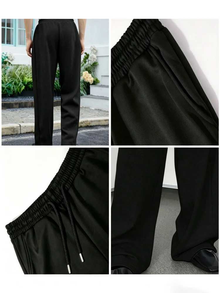 Men's Pants Men Gothic Spider Web Dark Letter Print Sweatpants Oversize Draped Straight Leg Trousers High Street Loose Casual Pants S-3XL D260924 - view 4