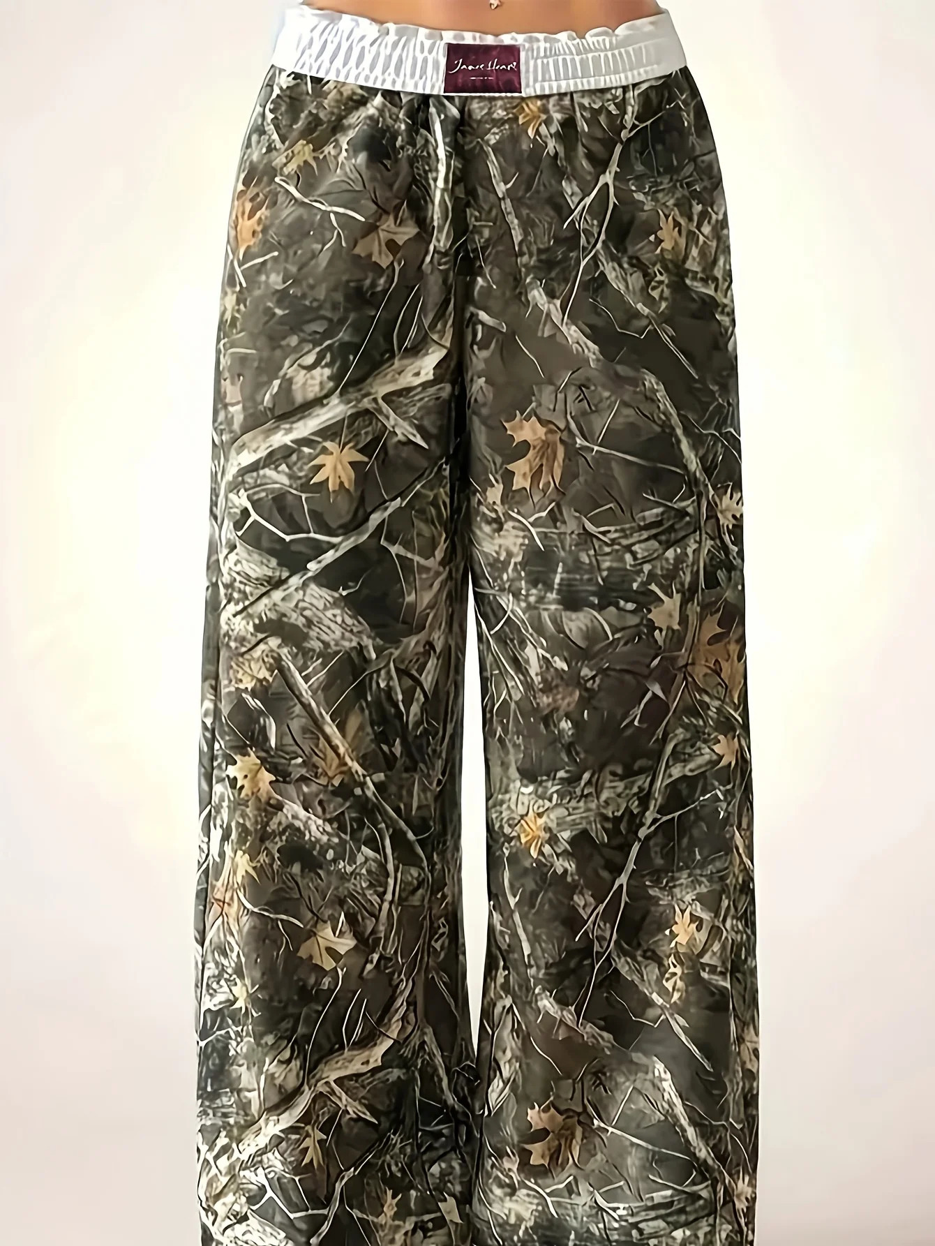 Ladies Casual Camouflage Printed WideLeg Pants Are Comfortable to Wear and Suitable for Daily Travel 260924 - view 4