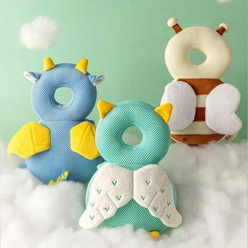 Backpacks Carriers Slings 1-3T Toddler Baby Head Protector Safety Pad Cushion Back Prevent Injured Angel Bee Cartoon Security Pillows Protective Headg - view 7