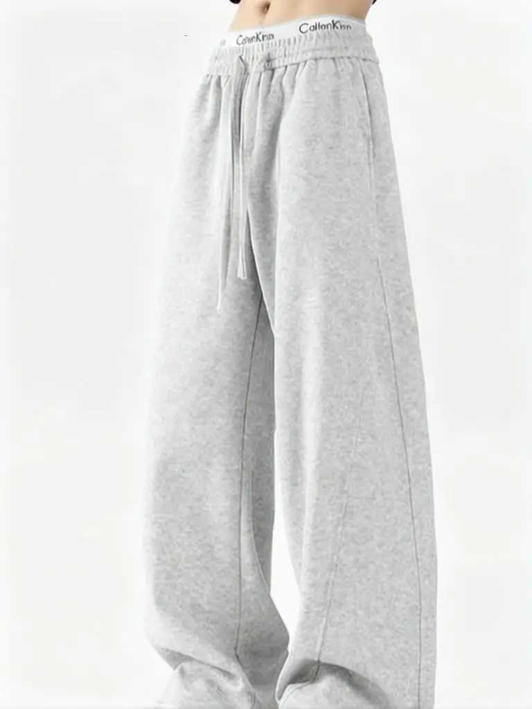 Men's Pants Y2k Casual Wide Leg Pants Men Streetwear Sport Baggy Sweatpants Loose Curved Pants Straight Long Trousers D260924