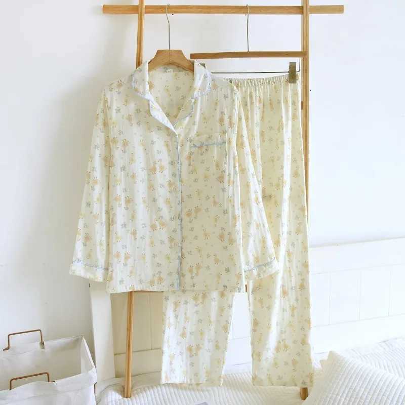 Women's Sleep Lounge 2026 New Japanese Women's Spring and Autumn Pajama Set Cotton Cartoon Long Sleeve Oversized Home Clothes Sleepwear H260 - view 3
