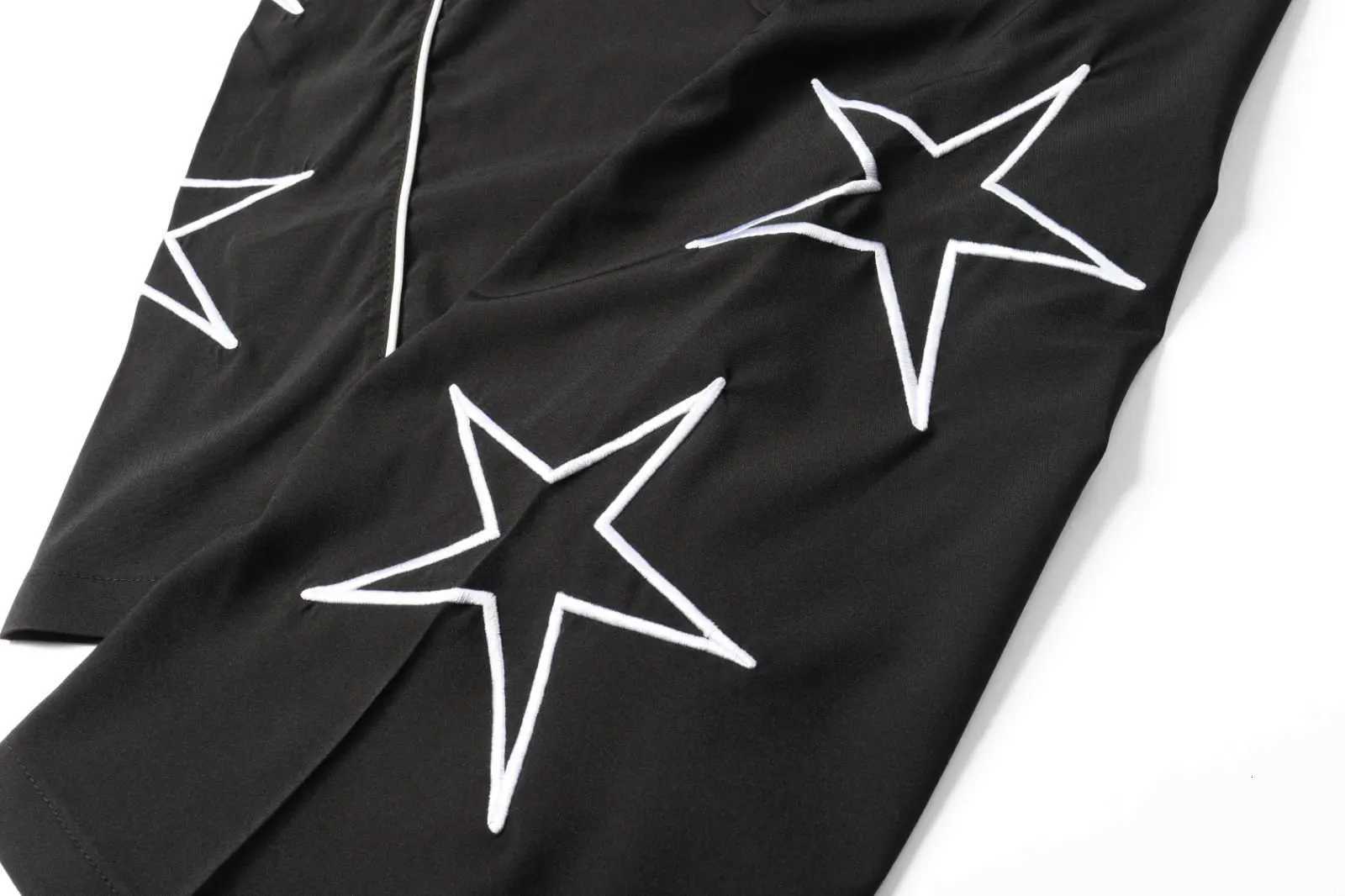 Men's Pants XIYAFAN Men's Wide Leg Sweatpants 95% Polyester 5% Spandex Stretch Knit Star Print dr1 Casual Joggers Hip Hop Streetwear D260924 - view 6