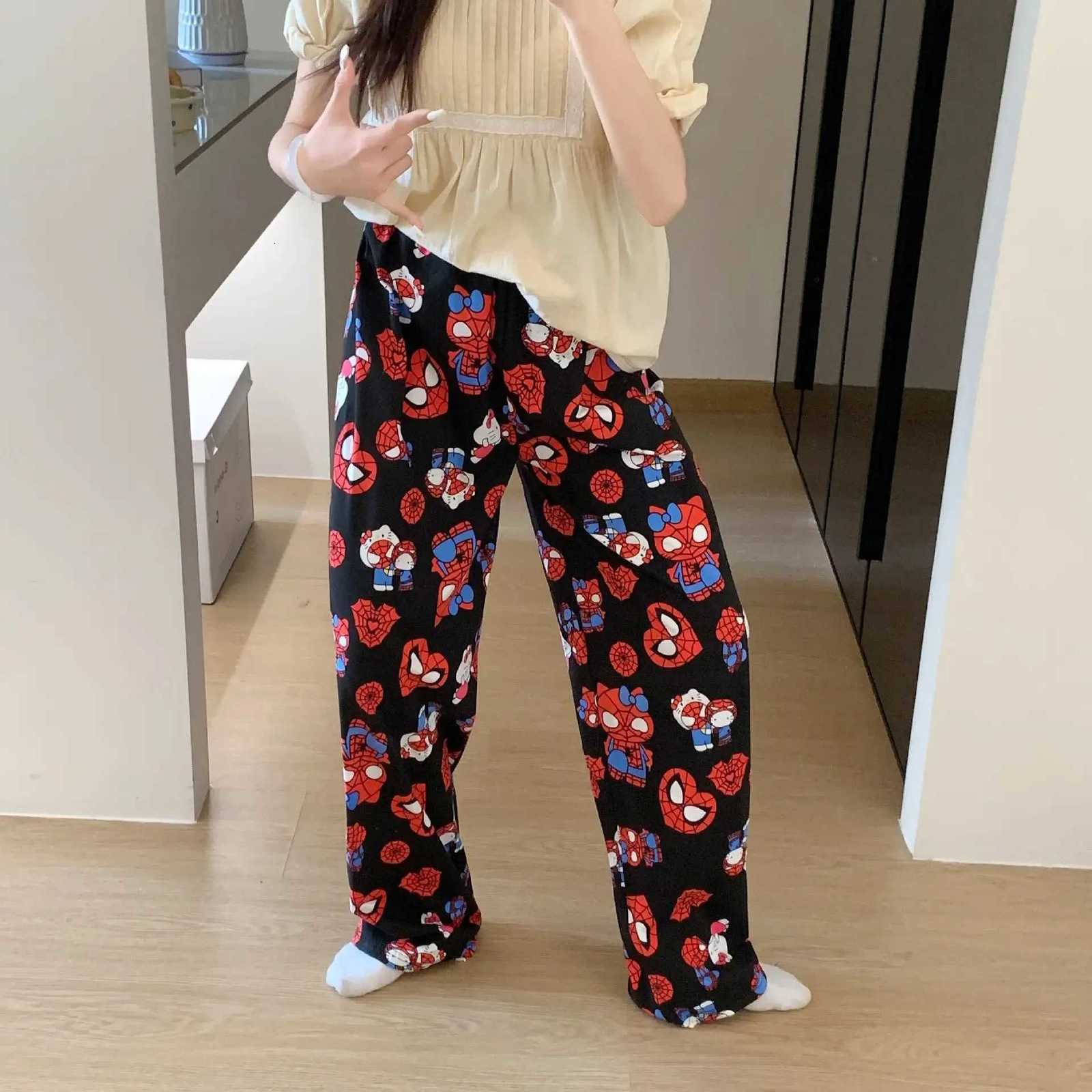 Sleep Lounge Women's New Cartoon Cat Plush Sleep Pants For Women Flannel Coral Fleece Pajamas Pants Soft Warm Loungewear For Home And OutdoorC260 - view 3