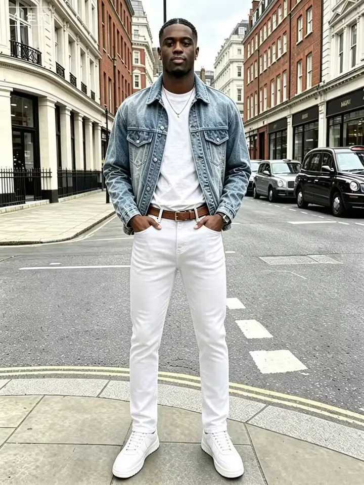 Men's Jeans 2026 New Solid Color Fashion Men Casual Pants Stretch Jeans Skinny Work Trousers Male Wash Slim Fit for Zippered Jeans Men Pants H260 - view 5