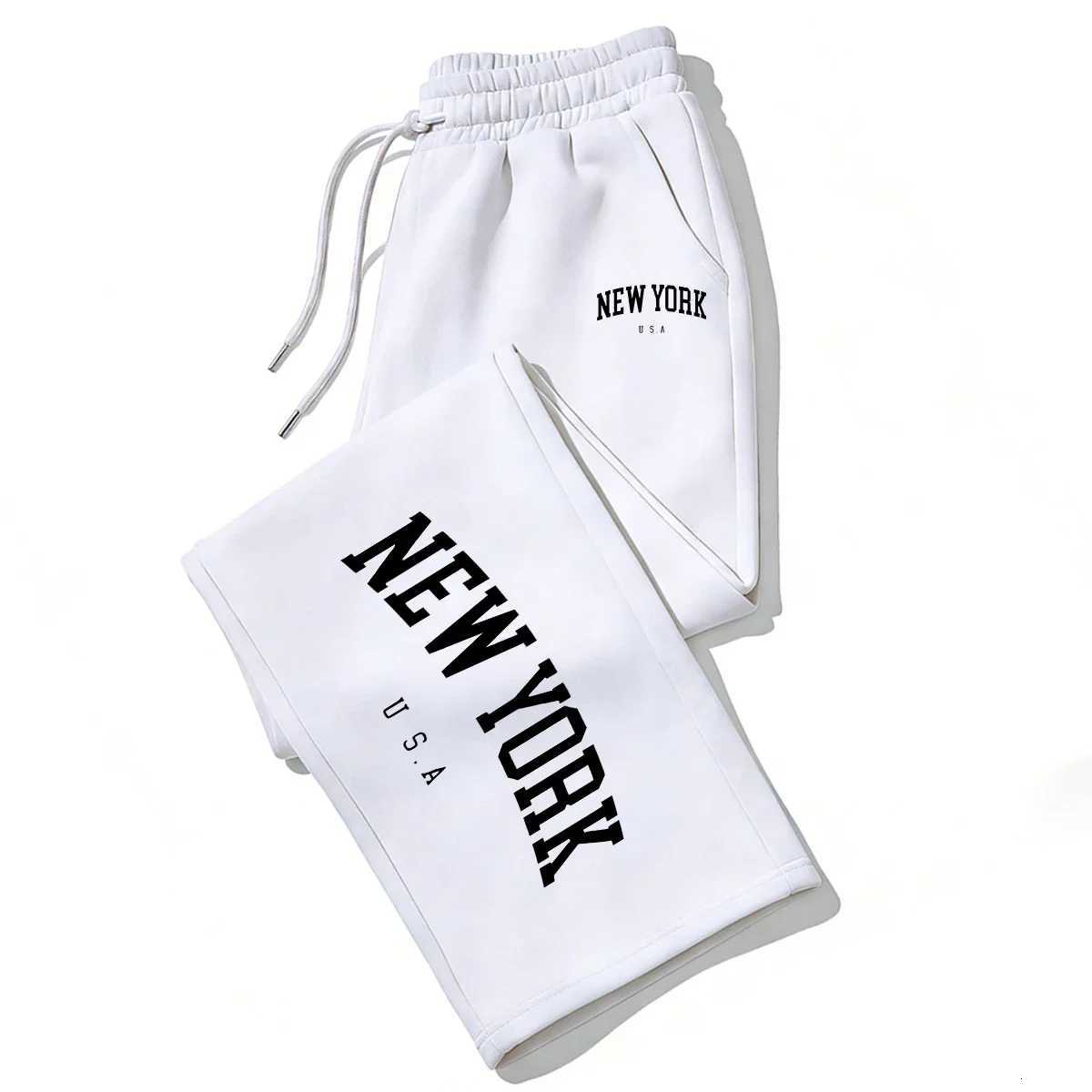 Men's Pants NEW YORK Printed Jogger Pants for Men Women Breathable Sweatpants for Running Casual Wear D260924