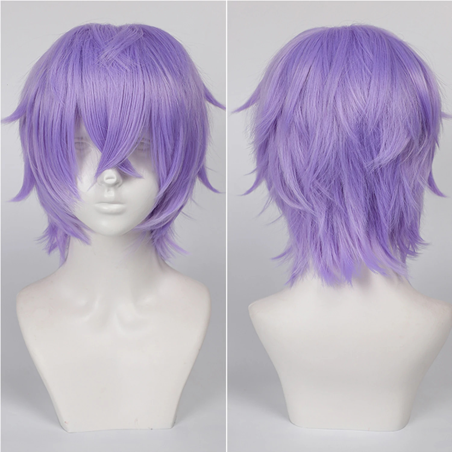 Short Straight Cosplay Synthetic Wig With Bangs 14 Inch Universal Cosplay Wigs Daily Handmade Animation Games Short Hair 260922 - view 3