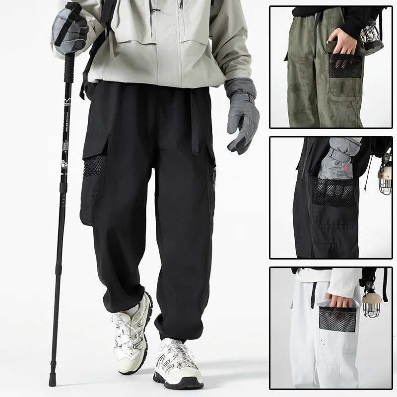 Men's Pants Autumn Man Waterproof Hiking Pants Trendy Casual Camping Trekking Climbing Pants Outdoor Sports Men Trousers Tactical Belt Pants D260 - view 4