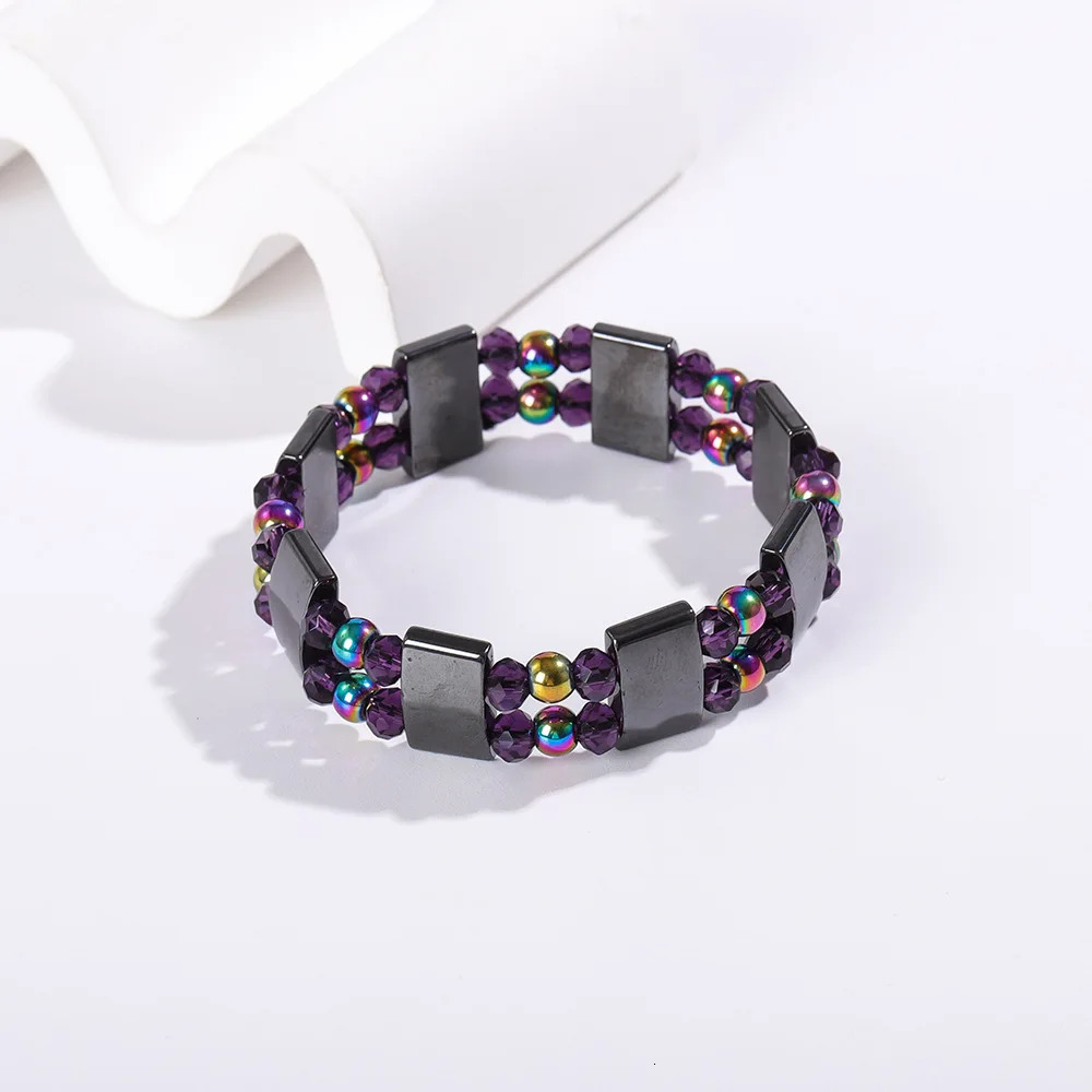 Hematite Bracelet for Men Women Stretch Round Bead Stone Bracelets Unisex Jewelry Gifts 260924 - view 6