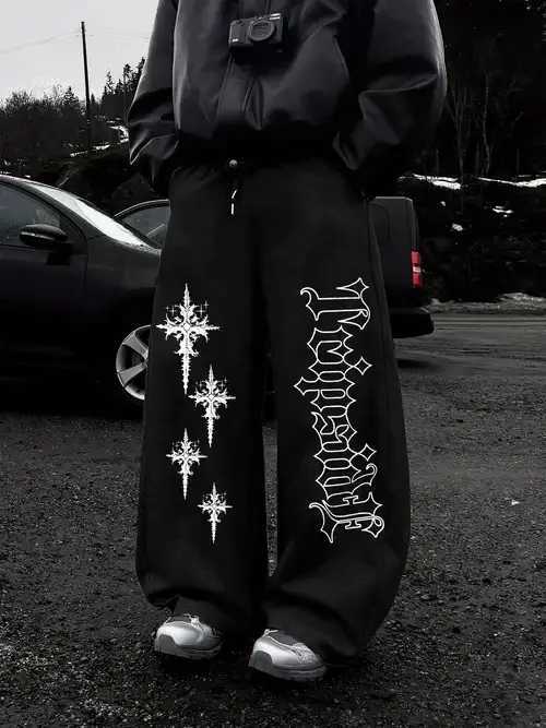 Men's Pants The Latest Men's Loose Casual Sportswear Pants with Personalized Style Dark Color Street Fashion Trend and Long Length. D260924