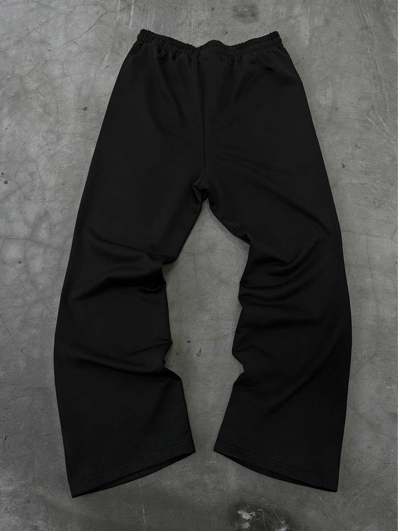 Men's Pants Men Y2K Streetwear Baggy Sweatpants Halftone Dot Nested DoubleStar Diagonal Asymmetrical Print dr1 Loose Wide Leg D260924 - view 7