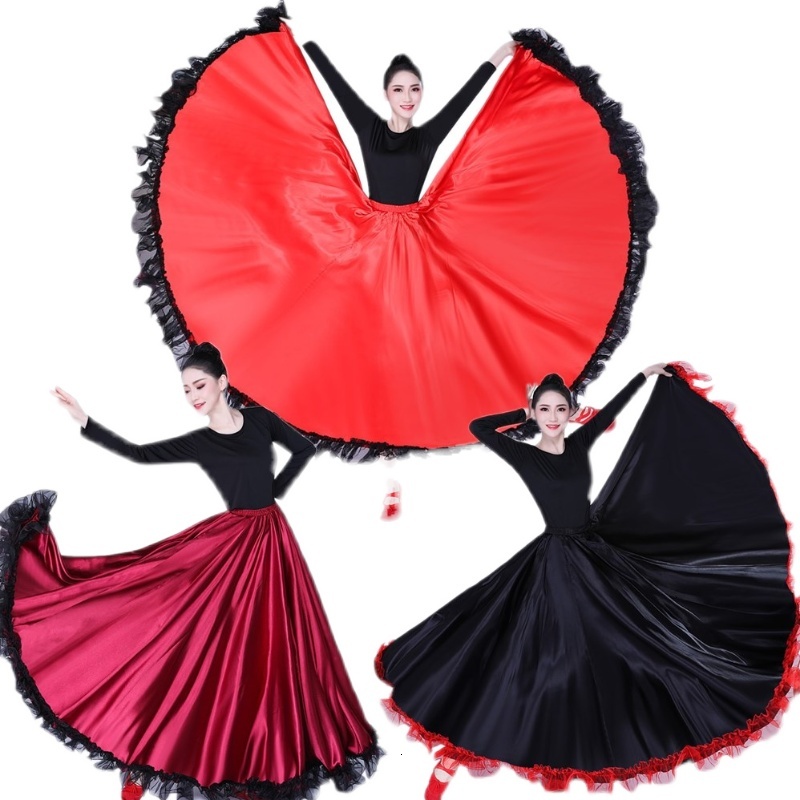 Bullfight Opening Costume Latin Flamenco Belly Dance Large Swing Skirt Stage Performance Dress - view 6