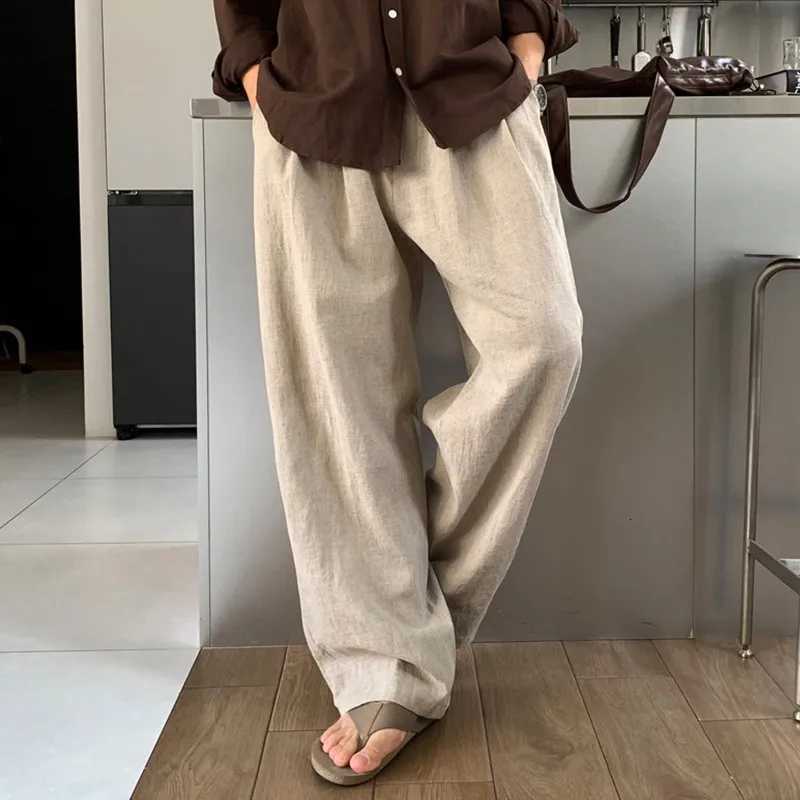 Men's Pants New Japanese Style Men Draped Wide Leg Pants Light Leisure Solid Color Straight Trousers Premium Elegant Sweatpants M-3XL D260924 - view 7