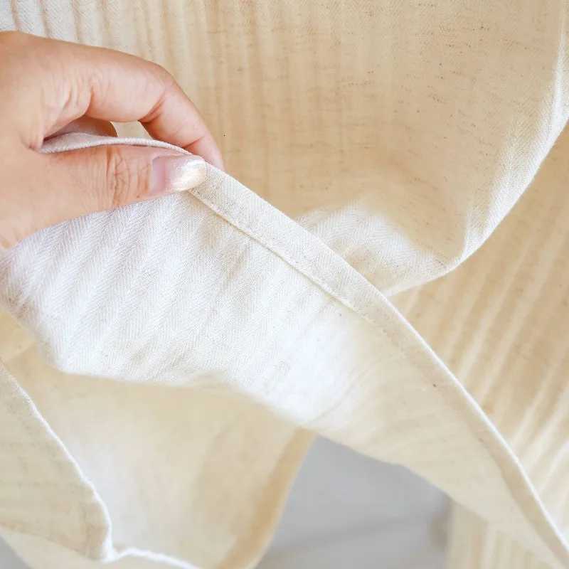 Women's Sleep Lounge 2026 New Women's Spring/Summer Pajama Set 100% Cotton Hemp Lace Collar Pure Cotton Long Sleeve Pants Home Clothes Sleep - view 7