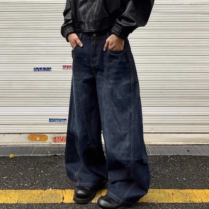 Men's Jeans New Men's American Goth Letter Printed Baggy Denim Pantalones Spring Y2K Streetwear Straight Jeans Hip Hop Fashion Jean Trousers - view 6