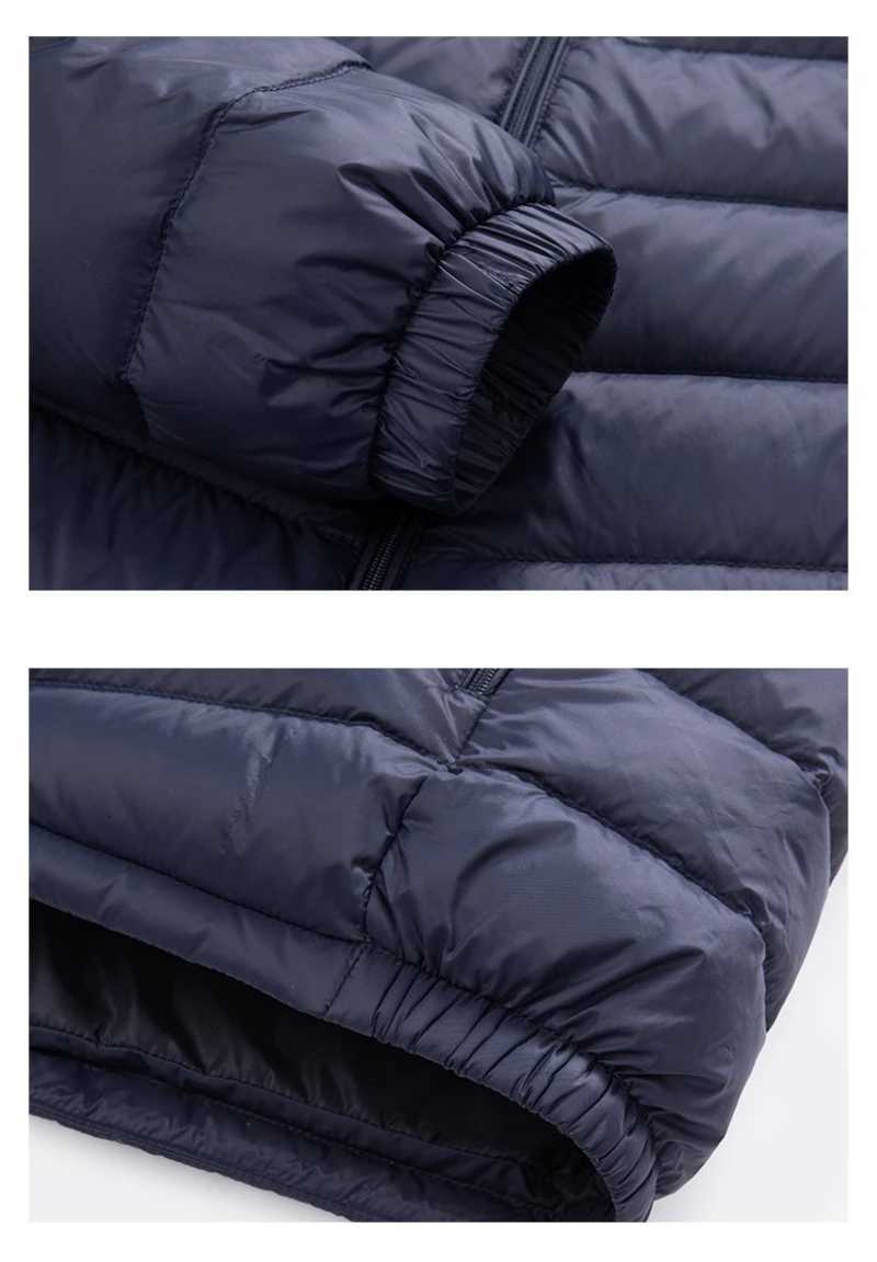Lightweight Hoodies Outdoor Down Jackets Jacket for Fashionable Men Short Stand-up Collar Casual Autumn and Winter Thin Light Warm and Cold-proof Coat - view 7