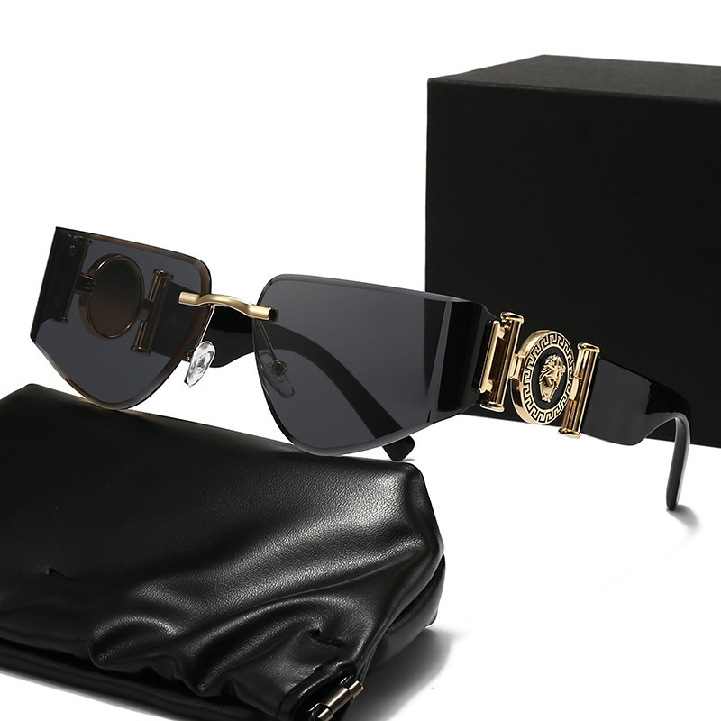Luxury Brand Designer Sunglasses European And American Style Curved For Women 2025 New High-End Inverted Triangle Beauty Head Accessories Sunglasses - view 3