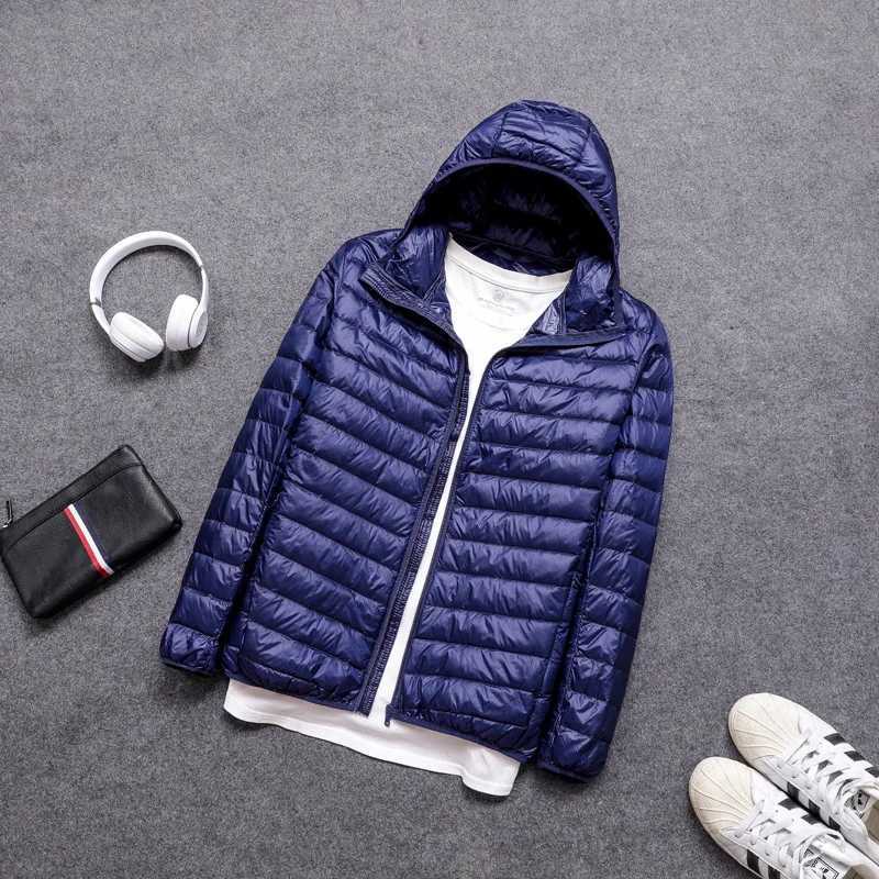 Jackets Hoodies Men's All-Season Outdoor Ultra Lightweight Packable Down Jacket Water and Wind-Resistant Breathable Coat Big Size Men Hoodies Jac - view 5