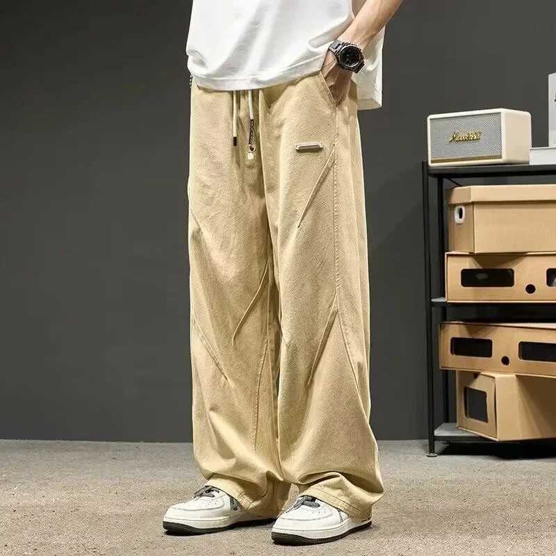 Men's Jeans Autumn Japanese Retro Casual Straight-leg Pants For Men 2026 New Baggy Appliques Trousers High Street Gym Y2K Pantalones Hombre H2609 - view 5