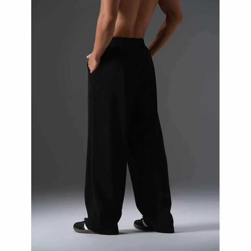 Men's Pants Men's Sweatpants Elastic Waist Joggers Track Pants Casual Sport Fitness Gym Clothing Autumn All-Match Loose Comfy Trousers D2609 - view 3