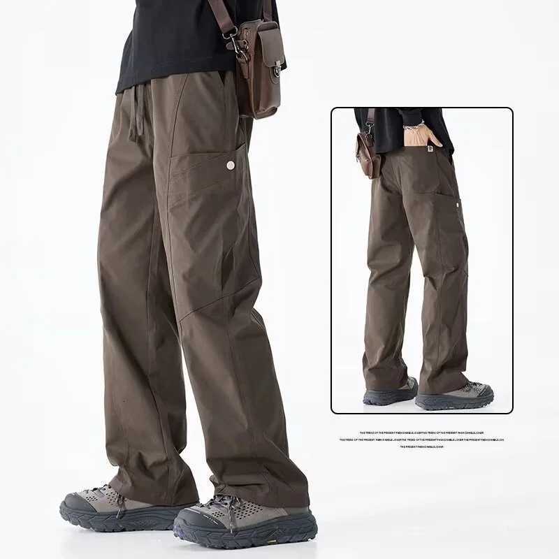 Men's Jeans 2026 New Men's Multi-pocket Cargo Pants Spring Work Wear Straight Outdoor Trousers Solid Color Casual Baggy pantalones hombre H2 - view 3