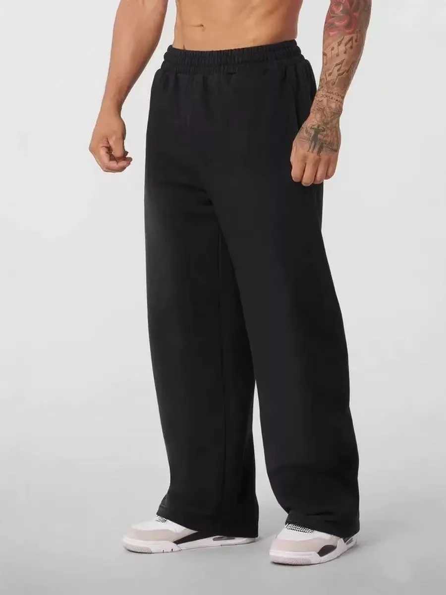 Men's Pants Men's Sweatpants Elastic Waist Joggers Track Pants Casual Sport Fitness Gym Clothing Autumn All-Match Loose Comfy Trousers D2609