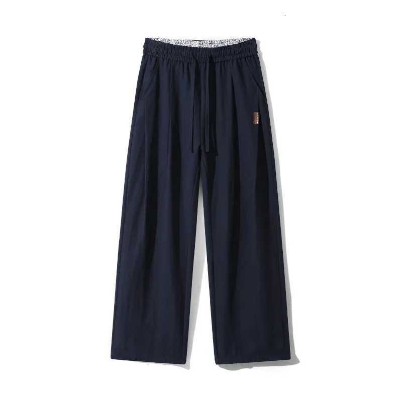 Men's Pants Men's Causal Pants Lyocell Linen Sweatpants Trousers Straight Wide Leg Sweatpants Pocket dr1 Elastic Waist Comfort Pants D260924 - view 7
