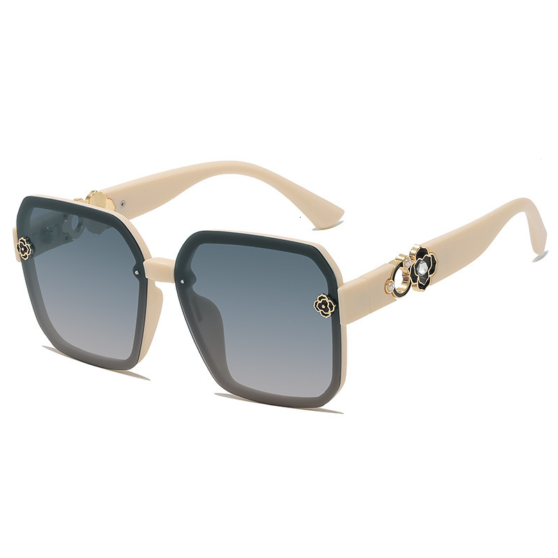 Luxury Fashion Designer Sunglasses Icanon's New Spring-Summer Model Of Large-Frame Sunglasses For Women, Polarized, Popular On Tiktok And In Infl - view 3