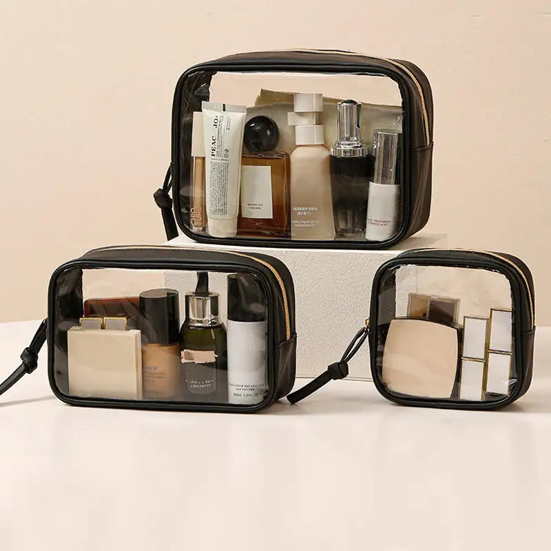 1/3PCS Waterproof Cosmetic Bag Portable Cosmetic Storage Bag Large Capacity PVC Transparent Wash Bag Travel Storage Bag 260923 - view 3