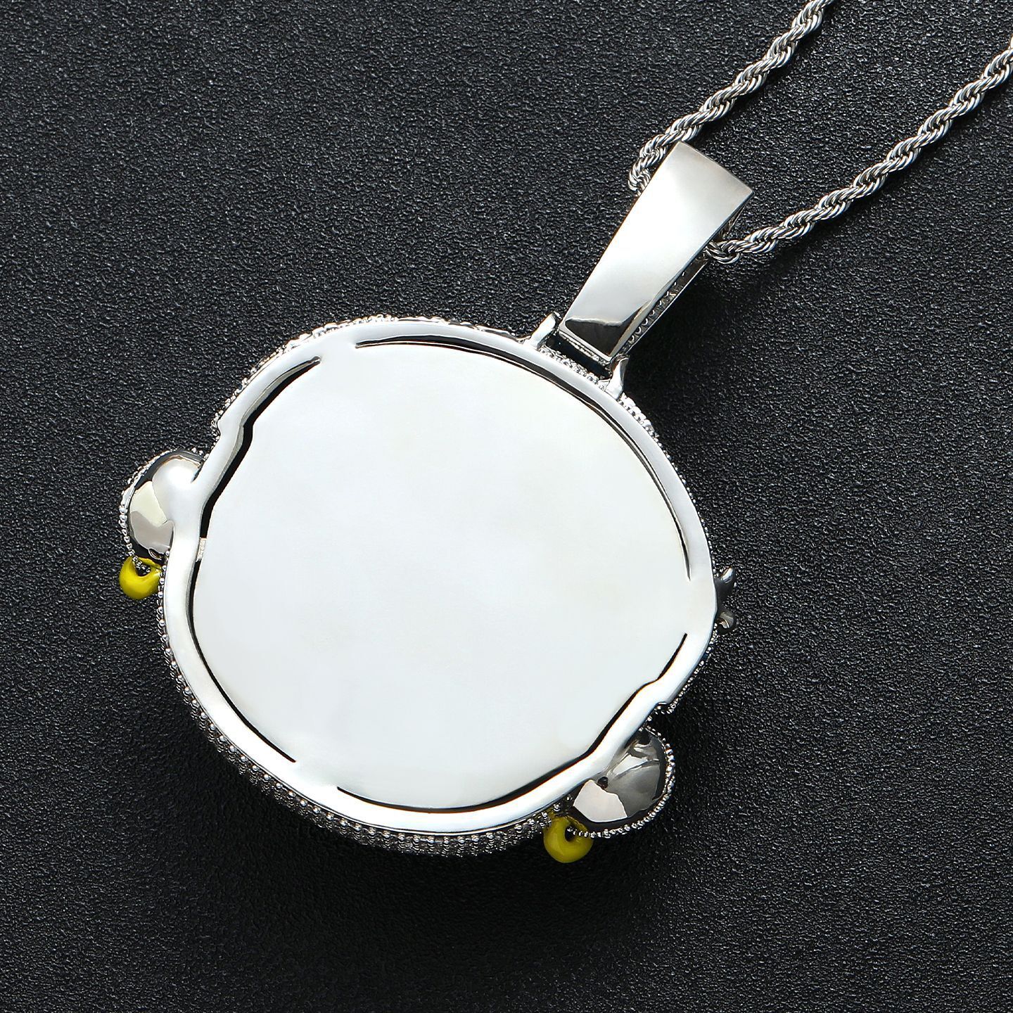 Iced Out Cartoon Pendant Necklace with Sparkling Moissaniteia Wholesale Hip Hop Jewelry for Men Rappers and Streetwear Fans - view 5