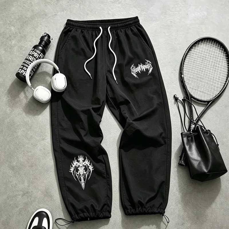 Men's Pants Men's Fashion Print Sweatpants - Trendy Graphic Joggers Pants Elastic Waist Casual Sports Trousers Streetwear Gym Running Gear D