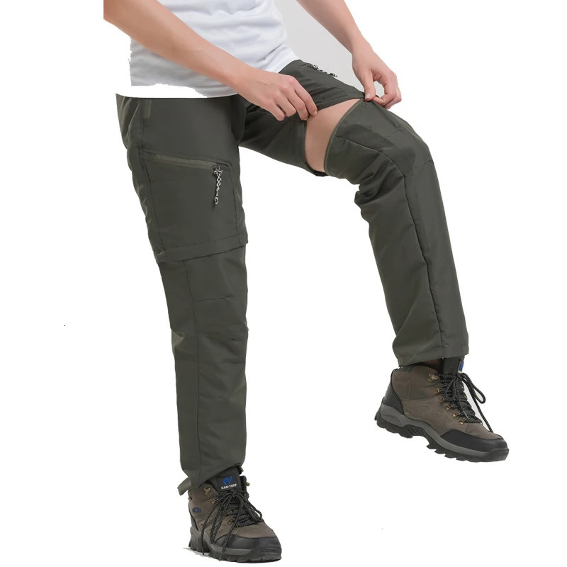 Summer Detachable Quick Dry Cargo Pants Men Waterproof Active Multifunction Pockets Outdoor Long Trousers Casual Pants 260923 - view 6