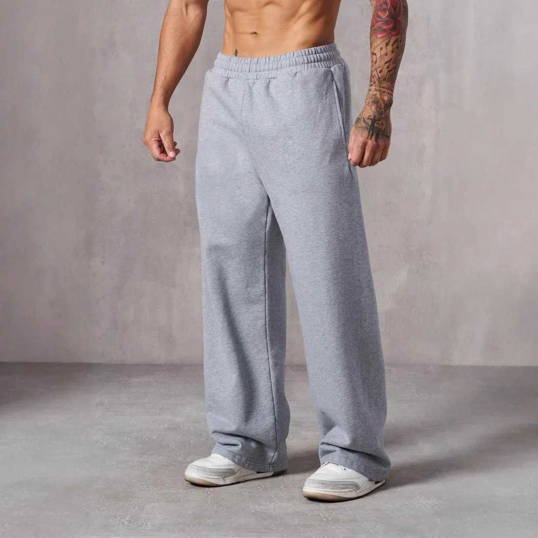 Men's Pants Men's Sweatpants Elastic Waist Joggers Track Pants Casual Sport Fitness Gym Clothing Autumn All-Match Loose Comfy Trousers D2609 - view 5