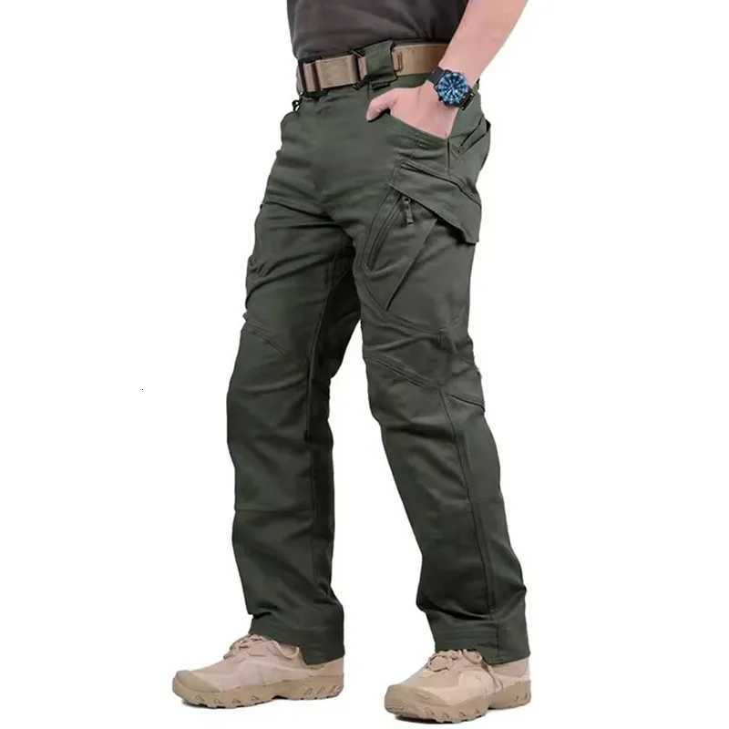 Men's Jeans Men's Tactical Cargo Pants Classic Outdoor Hiking Tactical Joggers Pants Waterproof Multi Pocket Trousers H260924 - view 5