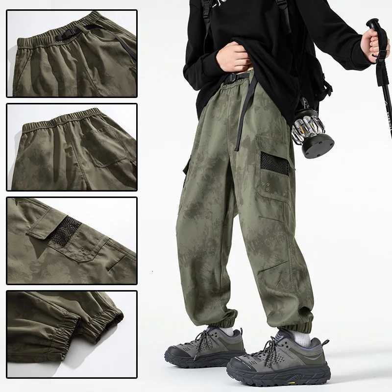 Men's Pants Autumn Man Waterproof Hiking Pants Trendy Casual Camping Trekking Climbing Pants Outdoor Sports Men Trousers Tactical Belt Pants D260 - view 6