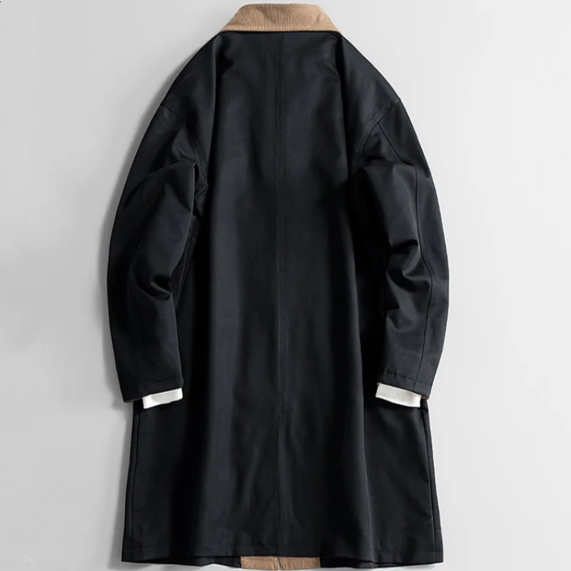 Plus Size 8XL Men Spring Trench Turn Down Collar Long Windbreaker Jacket Male Oversize Big Large Windproof Coat Autumn Outwear 260923 - view 7