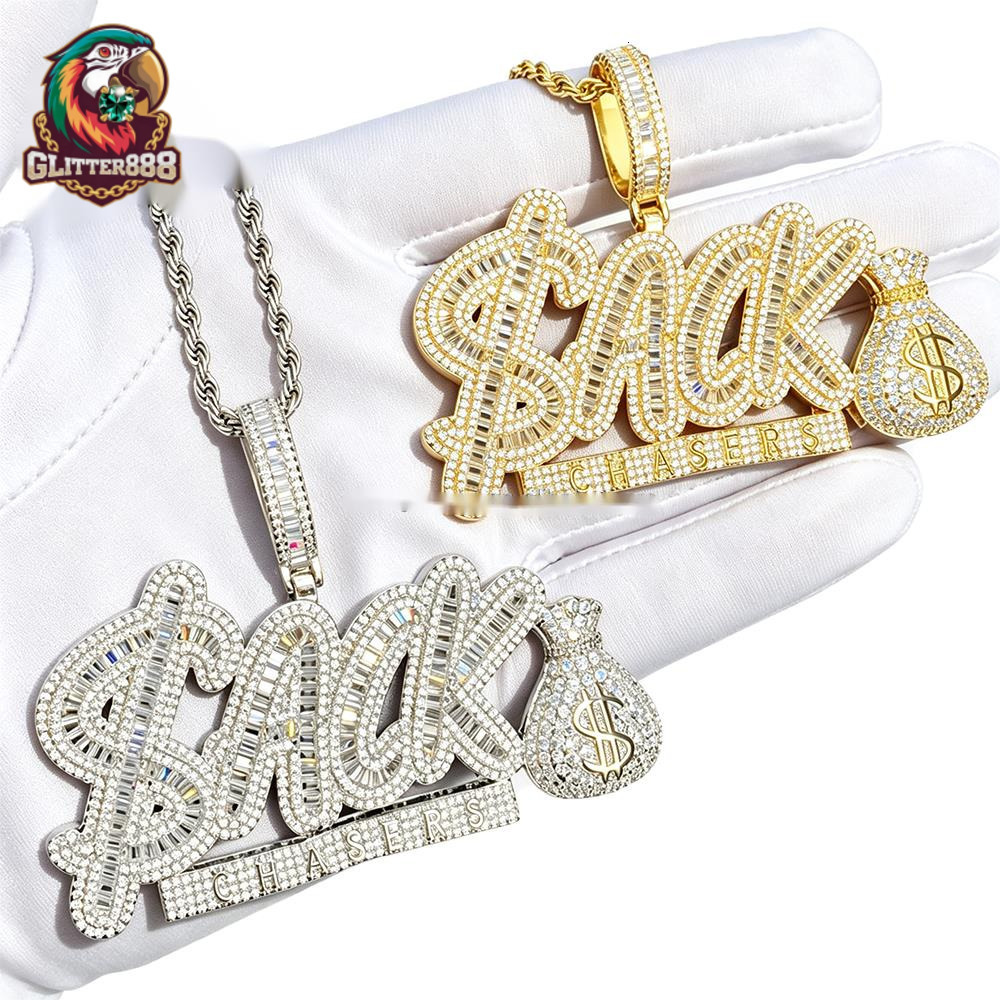 Hip Hop ACK Letter Pendant Unisex Style Rap-themed Made of Real Gold-plated Popular Jewelry Wholesale and in Stock.