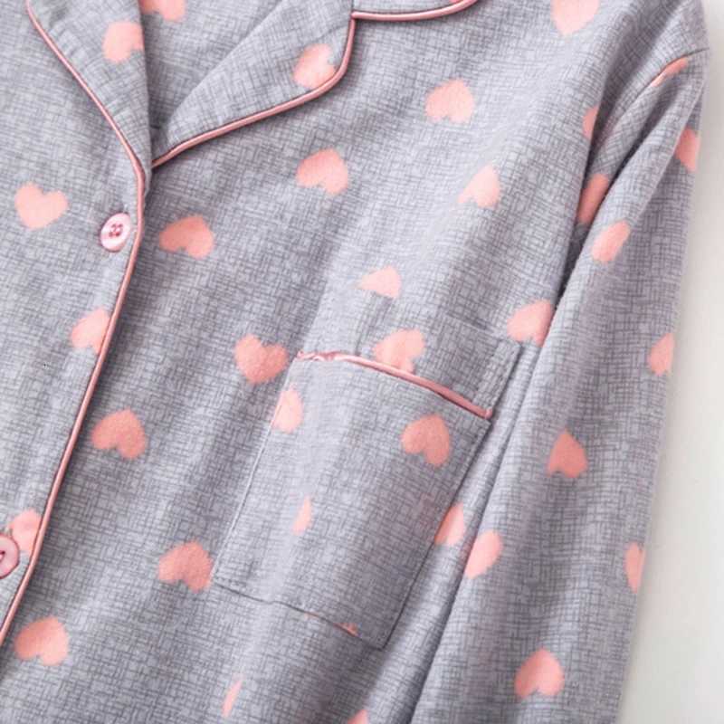 Lounge Women's Sleep Autumn And Winter Nightgowns for Women Cotton Flannel Long Sleep Shirt Long Sleeve Nightshirt Button Down Pajamas Sleepdress - view 5