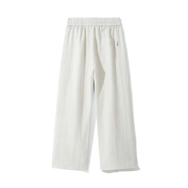Men's Pants Men's Causal Pants Lyocell Linen Sweatpants Trousers Straight Wide Leg Sweatpants Pocket dr1 Elastic Waist Comfort Pants D260924 - view 3