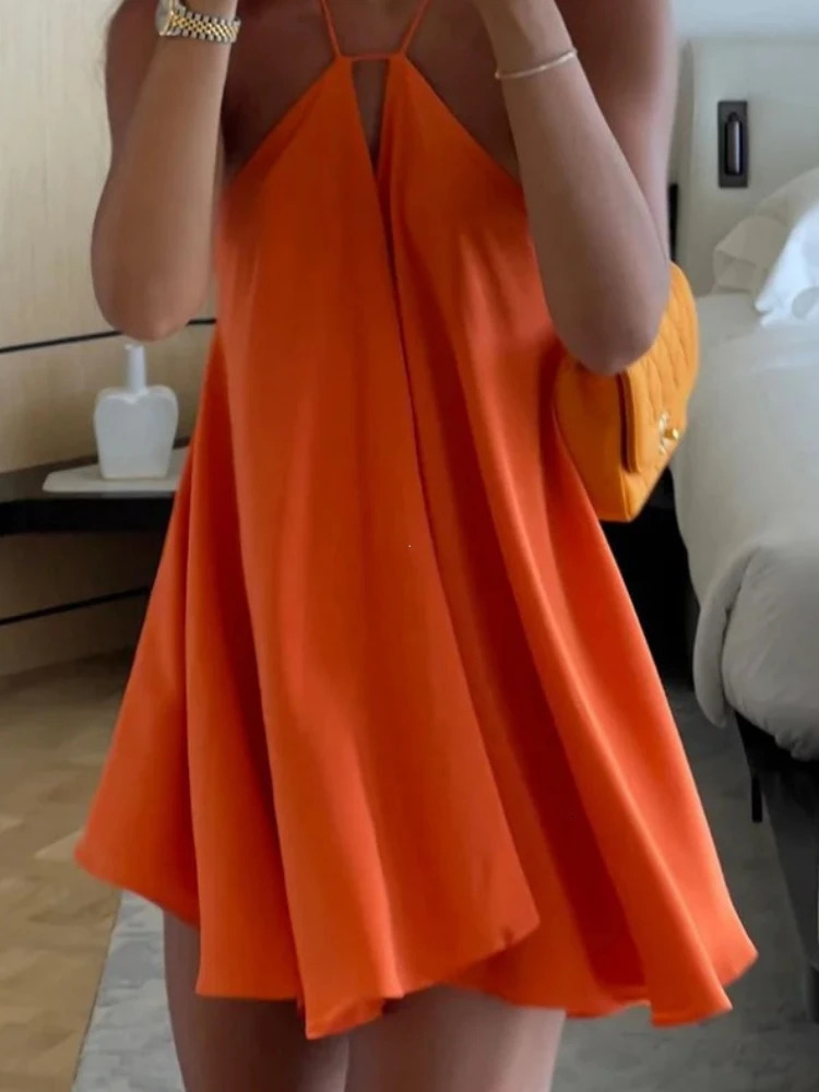 Sexy Party Off Shoulder Dresses Women's Elegant Sleeveless Hollow Out Beach Dress Backless High Street Lady Summer Vestidos 260922 - view 3