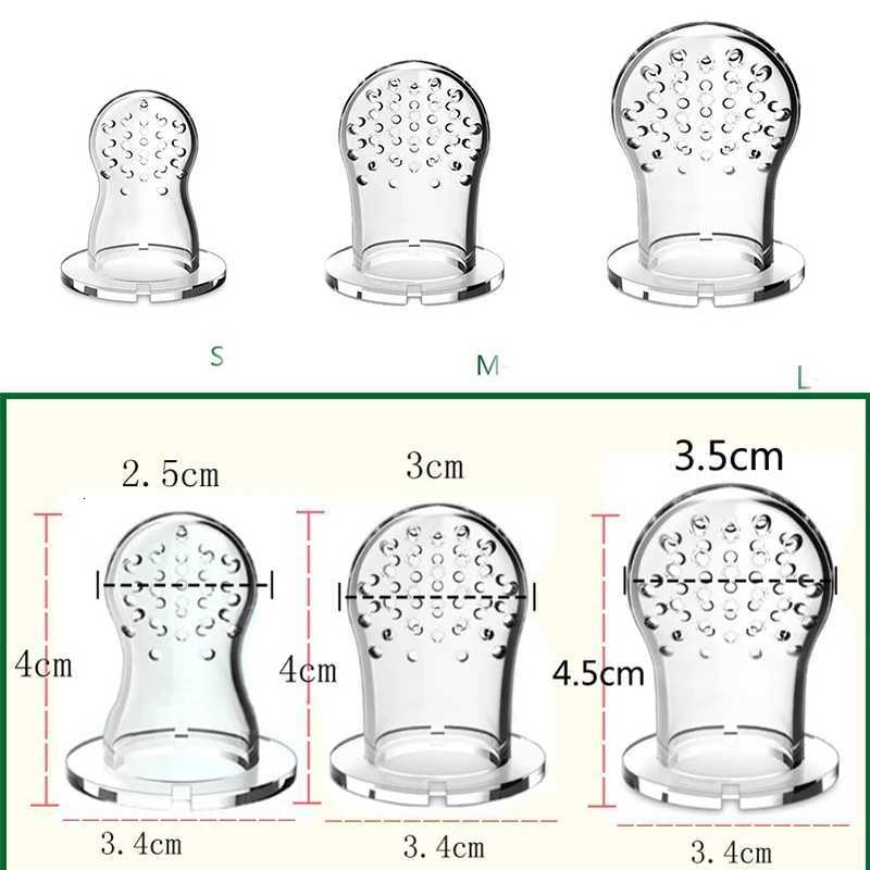 Feeding Other Baby Silicone Baby Fruit Feeder Baby Pacifier Food Vegetable Supplement Soother Infant Nibber Teether with Cover Baby Feeding Items C260 - view 7