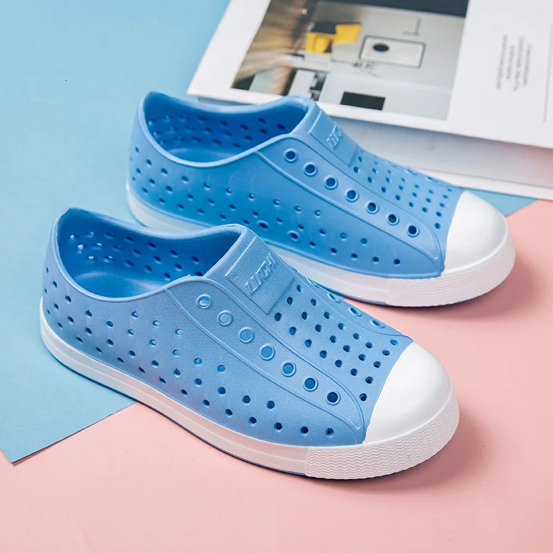 Summer Kids Beach Sandals Boys Cave Girls Garden Clogs EVA Lightweight Shoes Sports Water Shoes Unisex Slip-On Children Sandals 260923 - view 6