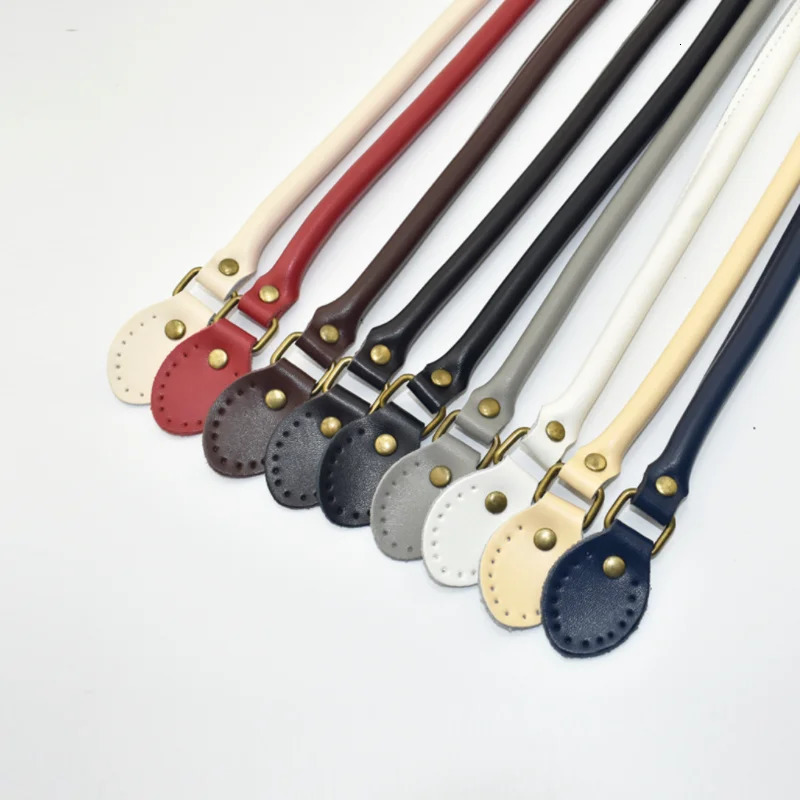 2PCS Bag Strap Genuine Leather DIY Handmade Handles for Crossbody Replacement Shoulder Handbag Wallet Handle 40cm 260920 - view 6