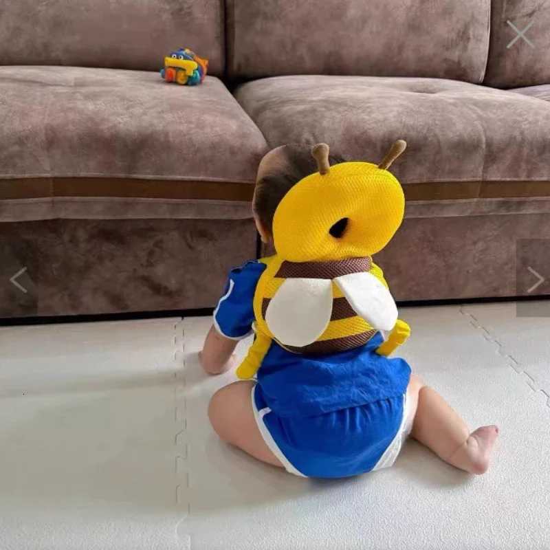 Slings Backpacks Carriers 20x30cm Learn Walk Head Protector Cushion Head Back Protector Baby Protect Pillow Anti Fall Backward Cap Carry Cartoon Bee C - view 4