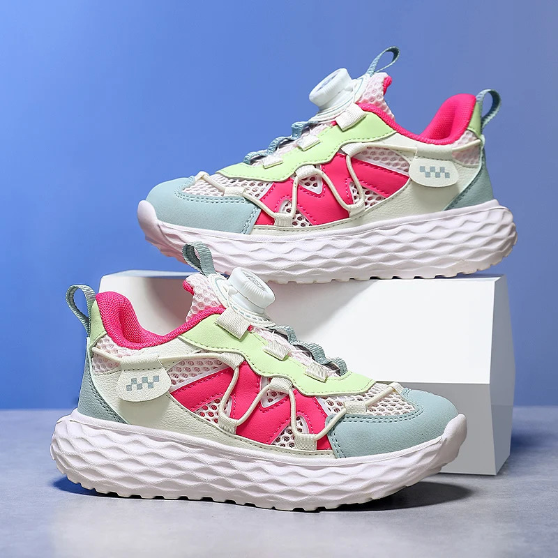 y Girls Chunky Sneaker Kids Sports Shoes Soft Fashion Breathable Mesh Children Casual Sneaker Tennis Sports Shoes for Girl 260922 - view 3