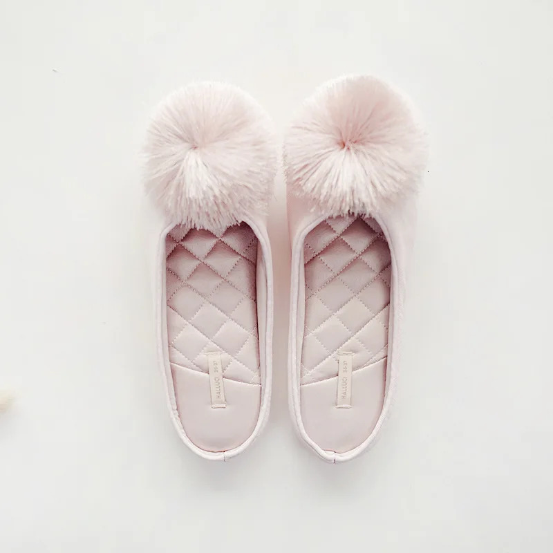 GKTINOO Autumn Winter Warm Women Home Slippers Soft Non-slip Indoor Shoes Cute House Slip On Flat Slides Ladies Fur Slippers 260918 - view 7