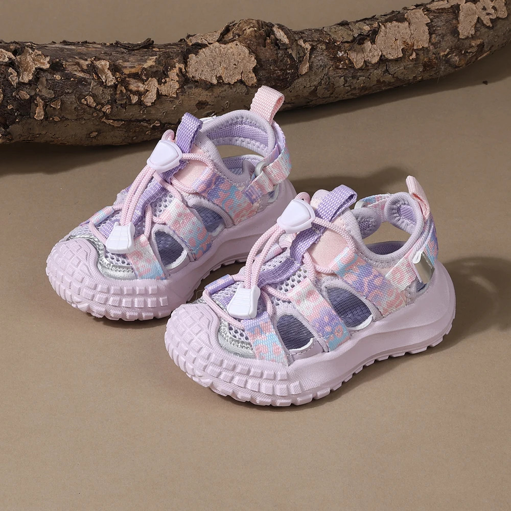 Summer Children Sandals For Girls Mesh Breathable Kids Sport Shoes Soft Sole Toddler Girls Beach Sandals EU 21-30 260922 - view 4