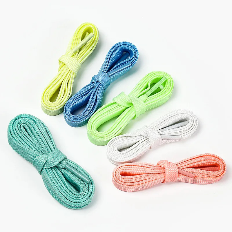 1Pair 120cm Luminous Shoelaces Flat Laces Fashion Sneakers Elastin Shoe Laces Color Fluorescent Shoestrings Shoe Accessories 260924 - view 5