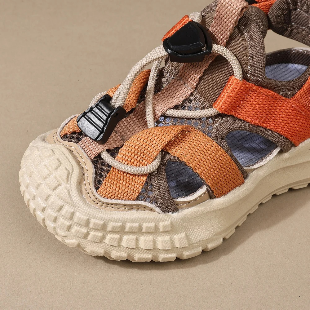 Summer Children Sandals For Boys Mesh Breathable Kids Sport Shoes Soft Sole Fashion Toddler Boys Beach Sandals EU21-30 260923 - view 7