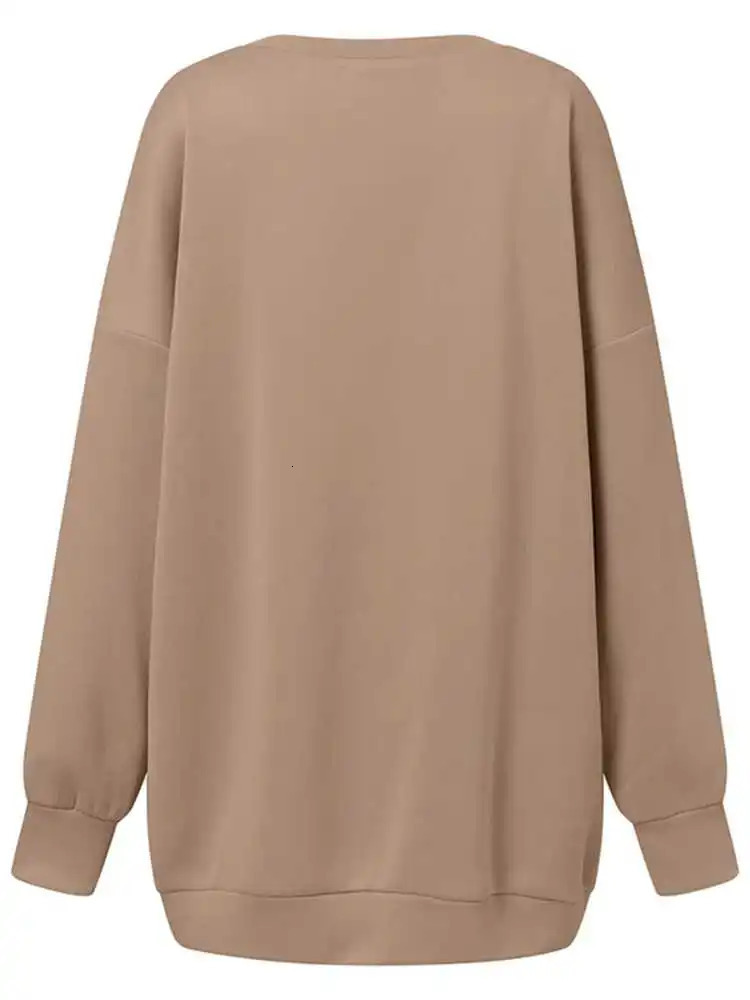 ZANZEA Streetwear Long Sleeve Pullover Tops Women Autumn Loose Oversize Hoodies Korean Fashion Casual Sweatshirts 260924 - view 7